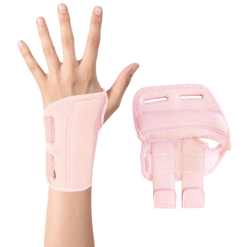 Grosion Splint Wrist Support,Carpal Tunnel Wrist Splint,Wrist Brace,Right Left Hand Support with Adjustable Straps for Men Womenfor Arthritis,Pain Relief(Pink)
